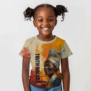 Sojourner Truth Kid T shirt Truth Walks - Bold Portrait and Empowerment Design TS04