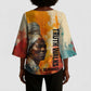 Sojourner Truth Kimono Sleeve Blouse Truth Walks - Bold Portrait and Empowerment Design - African Pride