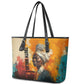 Sojourner Truth Leather Tote Bag Truth Walks - Bold Portrait and Empowerment Design - African Pride