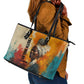 Sojourner Truth Leather Tote Bag Truth Walks - Bold Portrait and Empowerment Design - African Pride