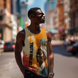 Sojourner Truth Men Tank Top Truth Walks - Bold Portrait and Empowerment Design - African Pride