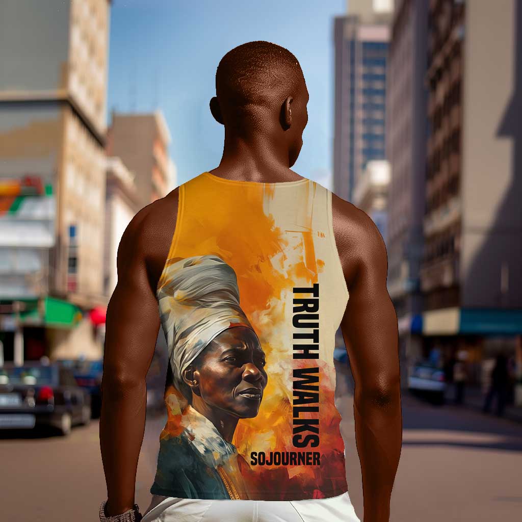 Sojourner Truth Men Tank Top Truth Walks - Bold Portrait and Empowerment Design - African Pride