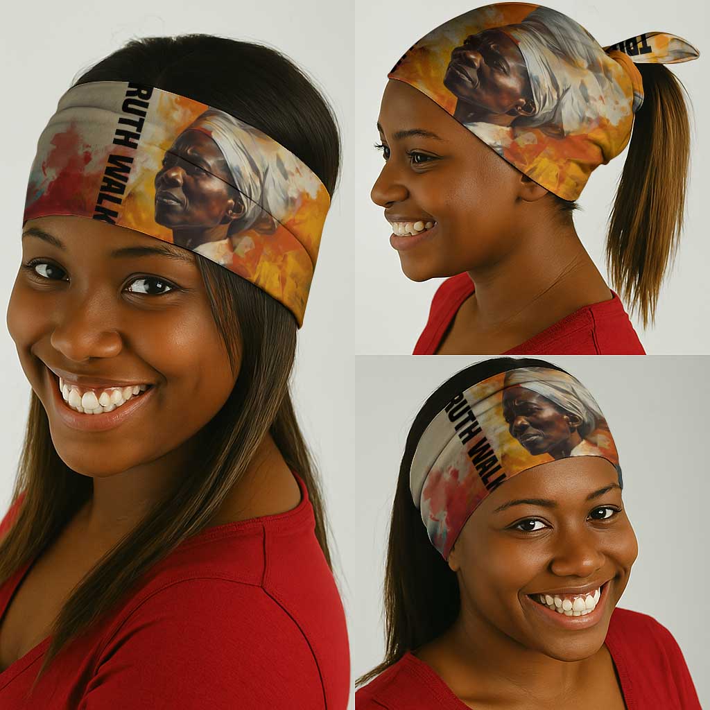 Sojourner Truth Neck Gaiter Truth Walks - Bold Portrait and Empowerment Design - African Pride