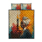 Sojourner Truth Quilt Bed Set Truth Walks - Bold Portrait and Empowerment Design - African Pride