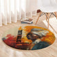 Sojourner Truth Round Carpet Truth Walks - Bold Portrait and Empowerment Design - African Pride