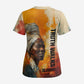 Sojourner Truth Scrub Top Truth Walks - Bold Portrait and Empowerment Design - African Pride
