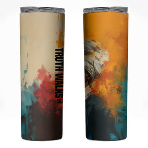 Sojourner Truth Skinny Tumbler Truth Walks - Bold Portrait and Empowerment Design - African Pride