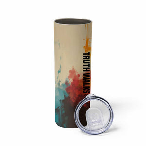 Sojourner Truth Skinny Tumbler Truth Walks - Bold Portrait and Empowerment Design - African Pride
