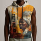 Sojourner Truth Sleeveless Hoodie Truth Walks - Bold Portrait and Empowerment Design - African Pride