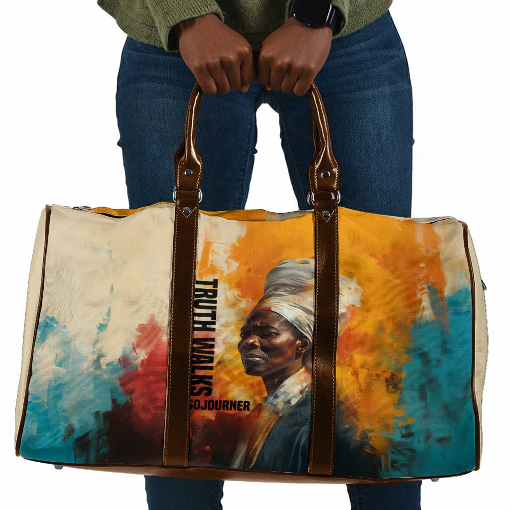 Sojourner Truth Travel Bag Truth Walks - Bold Portrait and Empowerment Design - African Pride