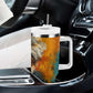Sojourner Truth Tumbler With Handle Truth Walks - Bold Portrait and Empowerment Design - African Pride