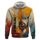 Sojourner Truth Zip Hoodie Truth Walks - Bold Portrait and Empowerment Design - African Pride
