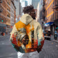 Sojourner Truth Zip Hoodie Truth Walks - Bold Portrait and Empowerment Design - African Pride