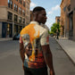 Sojourner Truth Zipper Polo Shirt Truth Walks - Bold Portrait and Empowerment Design - African Pride