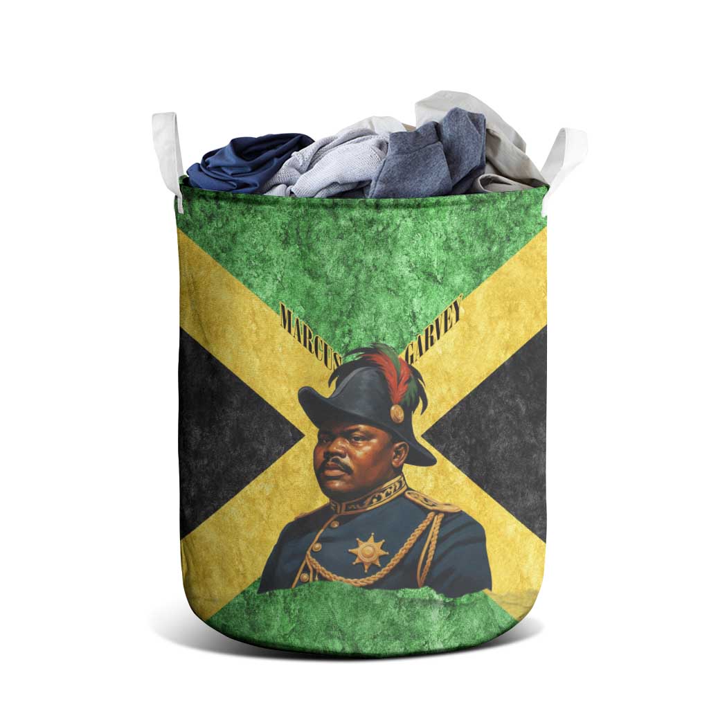 Marcus Garvey Laundry Basket Jamaican Flag Theme African Fist Civil Rights Symbol Pan African Tribute Design - African Pride