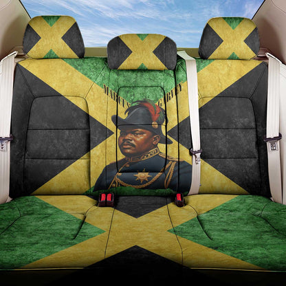 Marcus Garvey Back Car Seat Cover Jamaican Flag Theme African Fist Civil Rights Symbol Pan African Tribute Design - African Pride