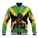 Marcus Garvey Baseball Jacket Jamaican Flag Theme African Fist Civil Rights Symbol Pan African Tribute Design - African Pride
