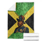 Marcus Garvey Blanket Jamaican Flag Theme African Fist Civil Rights Symbol Pan African Tribute Design - African Pride