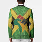 Marcus Garvey Blazer Jamaican Flag Theme African Fist Civil Rights Symbol Pan African Tribute Design - African Pride