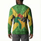 Marcus Garvey Button Sweatshirt Jamaican Flag Theme African Fist Civil Rights Symbol Pan African Tribute Design