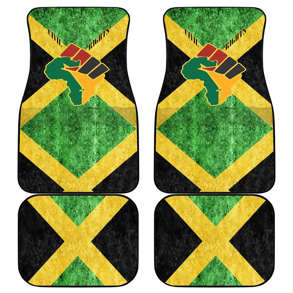 Marcus Garvey Car Mats Jamaican Flag Theme African Fist Civil Rights Symbol Pan African Tribute Design - African Pride