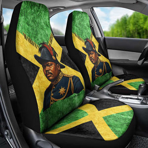 Marcus Garvey Car Seat Cover Jamaican Flag Theme African Fist Civil Rights Symbol Pan African Tribute Design - African Pride
