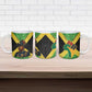 Marcus Garvey Ceramic Mug Jamaican Flag Theme African Fist Civil Rights Symbol Pan African Tribute Design - African Pride