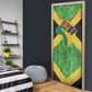 Marcus Garvey Door Cover Jamaican Flag Theme African Fist Civil Rights Symbol Pan African Tribute Design - African Pride