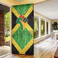 Marcus Garvey Door Cover Jamaican Flag Theme African Fist Civil Rights Symbol Pan African Tribute Design - African Pride