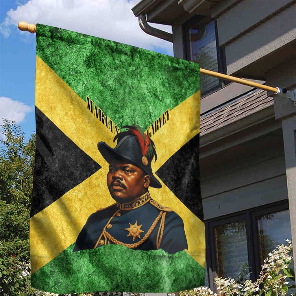 Marcus Garvey Garden Flag Jamaican Flag Theme African Fist Civil Rights Symbol Pan African Tribute Design - African Pride