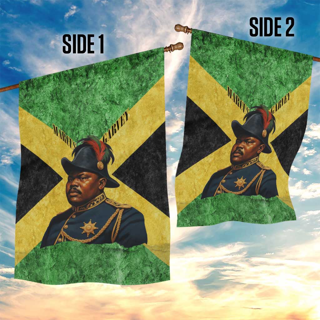 Marcus Garvey Garden Flag Jamaican Flag Theme African Fist Civil Rights Symbol Pan African Tribute Design - African Pride