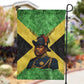 Marcus Garvey Garden Flag Jamaican Flag Theme African Fist Civil Rights Symbol Pan African Tribute Design - African Pride