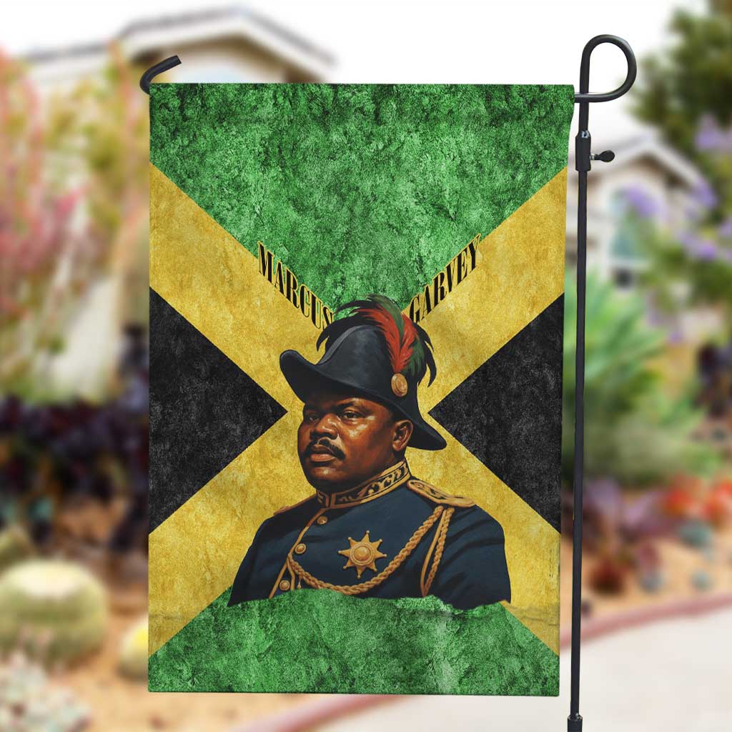 Marcus Garvey Garden Flag Jamaican Flag Theme African Fist Civil Rights Symbol Pan African Tribute Design - African Pride