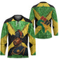 Marcus Garvey Hockey Jersey Jamaican Flag Theme African Fist Civil Rights Symbol Pan African Tribute Design - African Pride
