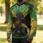 Marcus Garvey Hockey Jersey Jamaican Flag Theme African Fist Civil Rights Symbol Pan African Tribute Design - African Pride