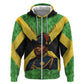 Marcus Garvey Hoodie Jamaican Flag Theme African Fist Civil Rights Symbol Pan African Tribute Design - African Pride