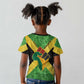 Marcus Garvey Kid T shirt Jamaican Flag Theme African Fist Civil Rights Symbol Pan African Tribute Design TS04