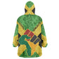 Marcus Garvey Kid Wearable Blanket Hoodie Jamaican Flag Theme African Fist Civil Rights Symbol Pan African Tribute Design - African Pride