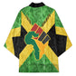 Marcus Garvey Kimono Jamaican Flag Theme African Fist Civil Rights Symbol Pan African Tribute Design - African Pride