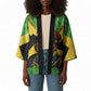 Marcus Garvey Kimono Jamaican Flag Theme African Fist Civil Rights Symbol Pan African Tribute Design - African Pride