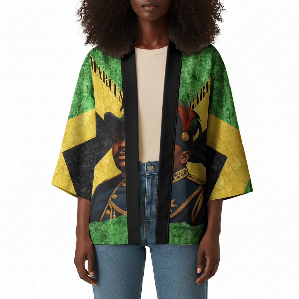 Marcus Garvey Kimono Jamaican Flag Theme African Fist Civil Rights Symbol Pan African Tribute Design - African Pride