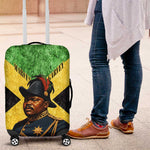 Marcus Garvey Luggage Cover Jamaican Flag Theme African Fist Civil Rights Symbol Pan African Tribute Design - African Pride