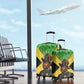 Marcus Garvey Luggage Cover Jamaican Flag Theme African Fist Civil Rights Symbol Pan African Tribute Design - African Pride