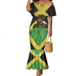 Marcus Garvey Mermaid Dress Jamaican Flag Theme African Fist Civil Rights Symbol Pan African Tribute Design - African Pride