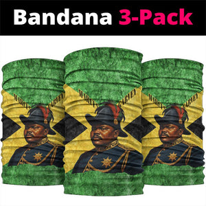 Marcus Garvey Neck Gaiter Jamaican Flag Theme African Fist Civil Rights Symbol Pan African Tribute Design - African Pride