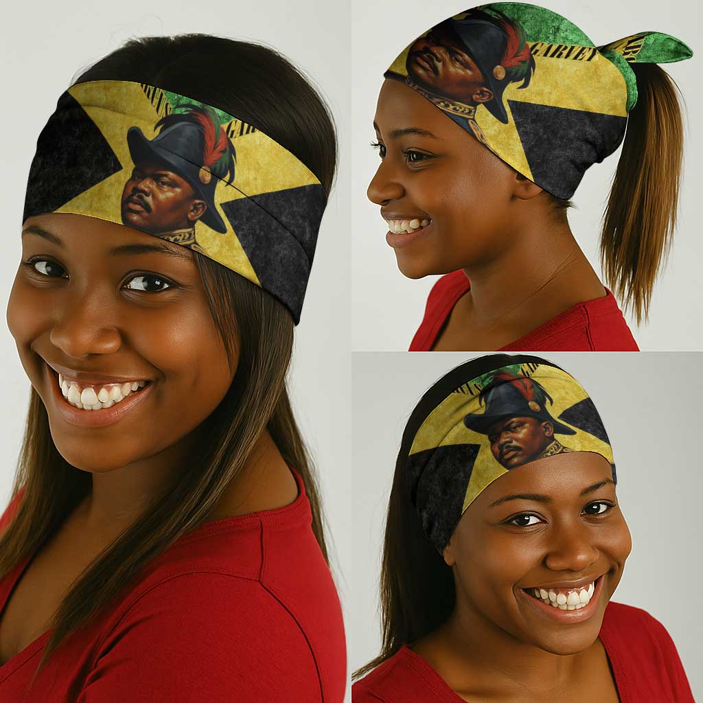 Marcus Garvey Neck Gaiter Jamaican Flag Theme African Fist Civil Rights Symbol Pan African Tribute Design - African Pride