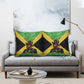 Marcus Garvey Pillow Cover Jamaican Flag Theme African Fist Civil Rights Symbol Pan African Tribute Design - African Pride