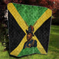 Marcus Garvey Quilt Jamaican Flag Theme African Fist Civil Rights Symbol Pan African Tribute Design - African Pride