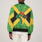 Marcus Garvey Sleeve Zip Bomber Jacket Jamaican Flag Theme African Fist Civil Rights Symbol Pan African Tribute Design - African Pride