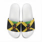 Marcus Garvey Slide Sandals Jamaican Flag Theme African Fist Civil Rights Symbol Pan African Tribute Design - African Pride